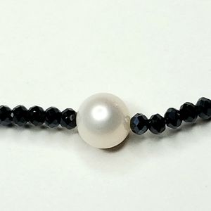 ☆Sterling silver Sapphire Pearl necklace
